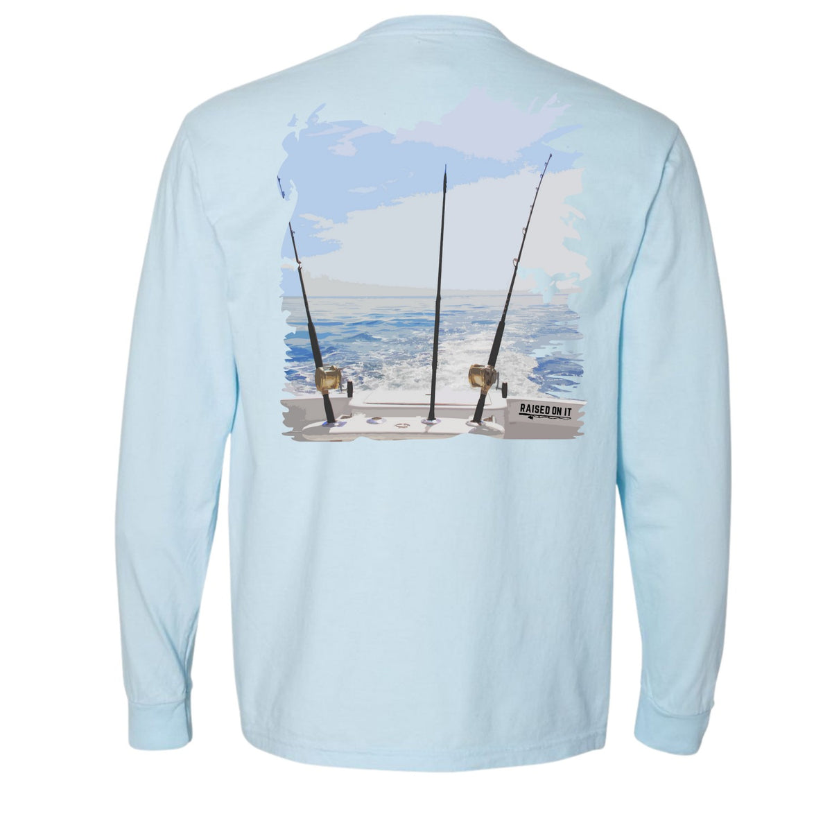 Angler's Outlook | Sky Blue | Unisex Long-Sleeve Comfort Tee with