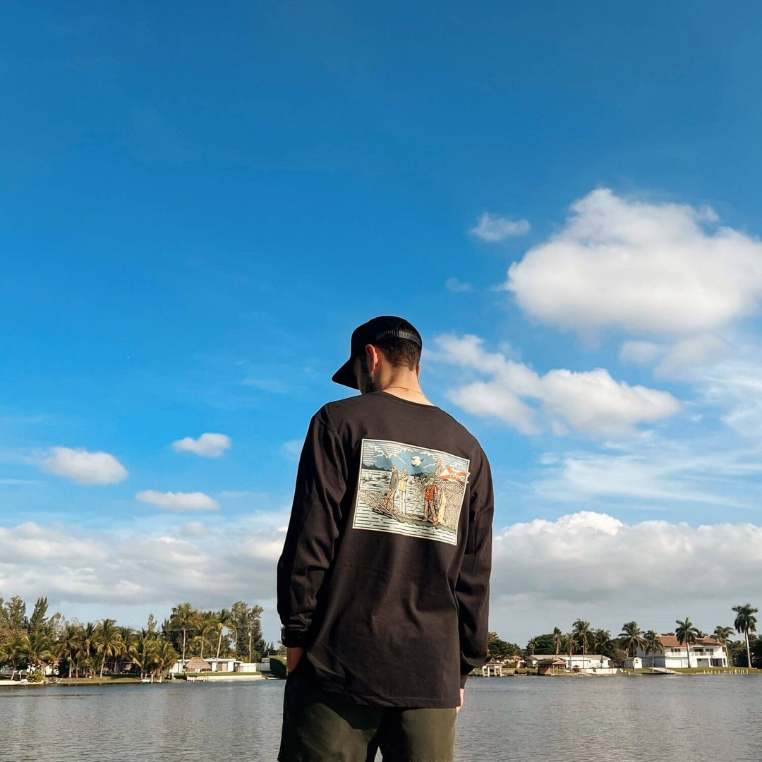 Florida Dyin' Breed Airboat | Black | Unisex Long-Sleeve Comfort Tee