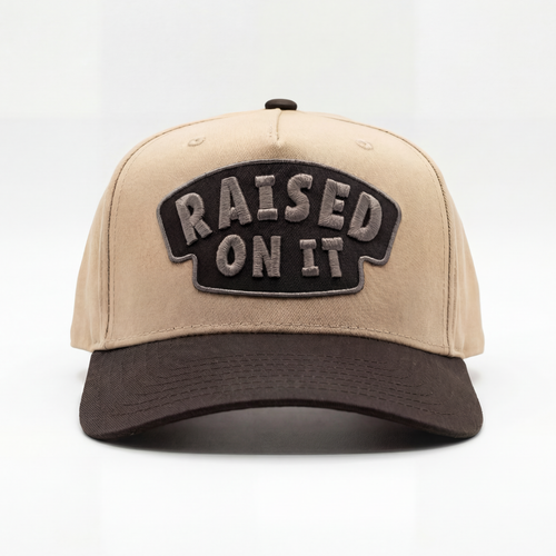 Embroidered Patch Hat | Raised On It Logo | 5 Panel