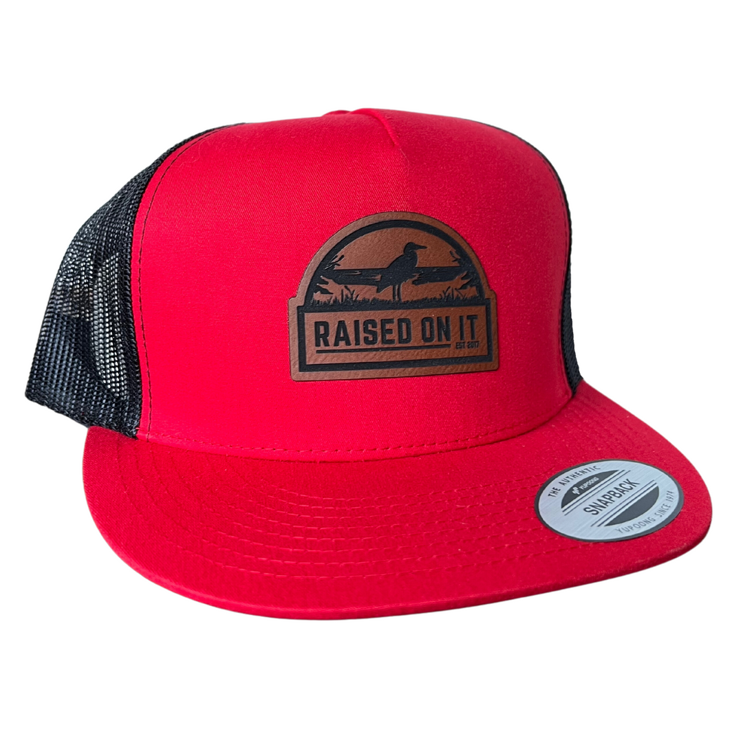Florida Sunset | Half-Circle | Engraved Leather Patch Hats Coyote Brown & Black
