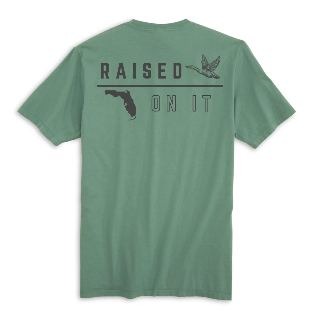 Florida Vintage Waterfowl Tee | Pine Green & Silver | Unisex Short-Sleeve Comfort Tee