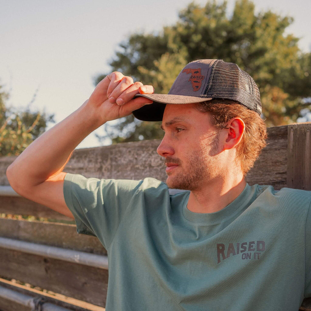 Florida Sportsmen | Engraved Leather Patch Hat |