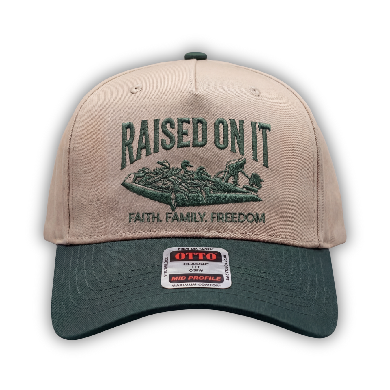 Outboard Legacy Hats | Faith. Family. Freedom. | Embroidered 5 Panel Hats