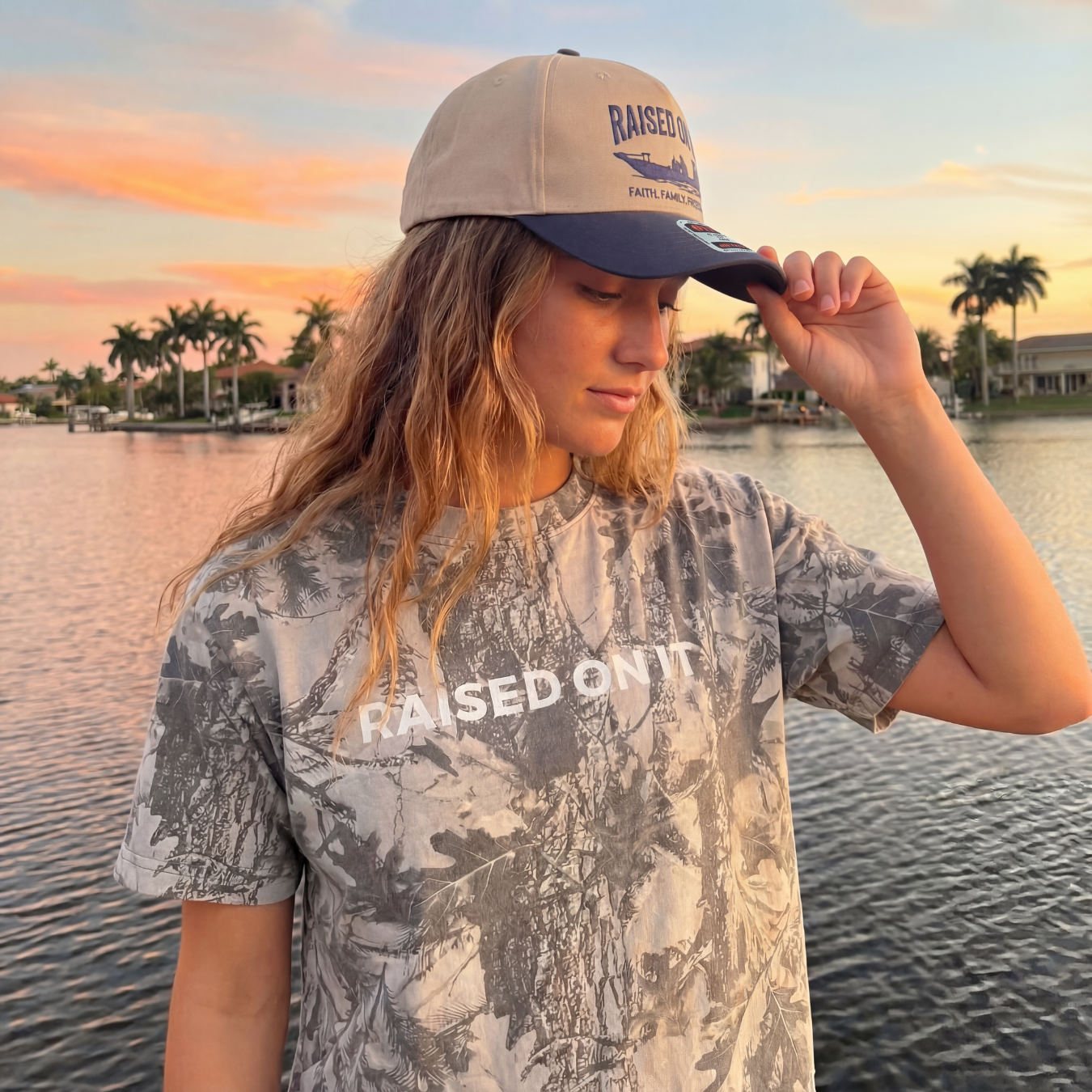 Grey Camo Logo Tee | Short Sleeve Heavy Weight Tee | Grey Wood Camo