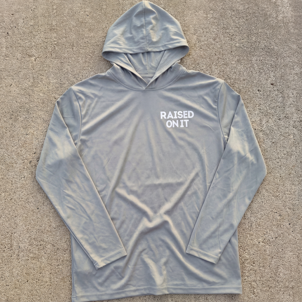 Good Dogs Dead Ducks | Long Sleeve Performance Hoodie | Steel Grey