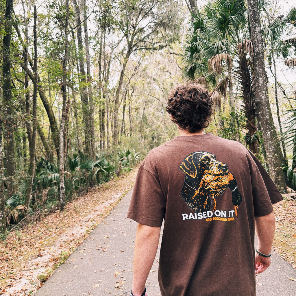 Good Dogs Dead Ducks | Heavy Weight Premium Tee | Brown Waterfowl Design