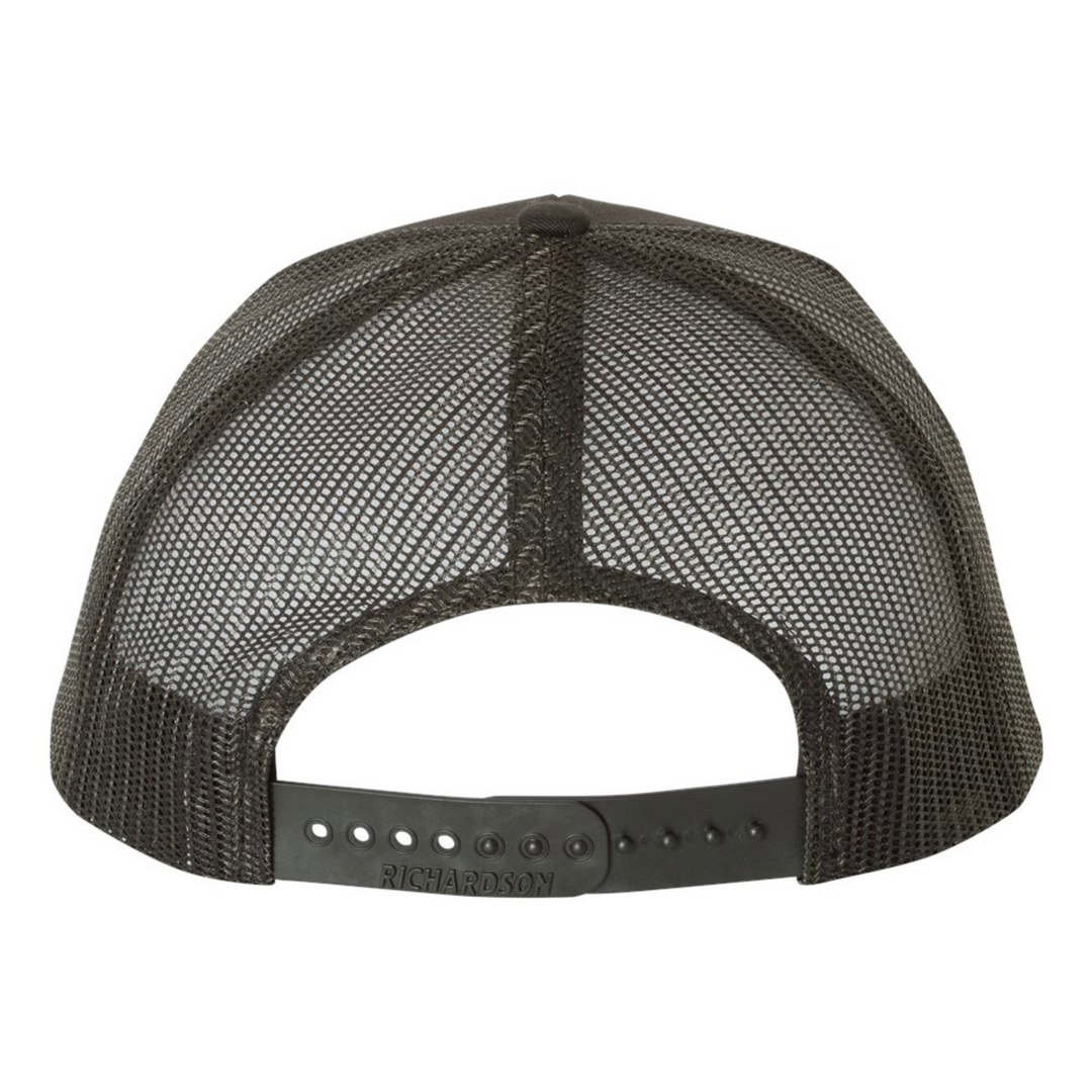 Florida Sportsmen | Engraved Leather Patch Hat | Charcoal (6-Panel)