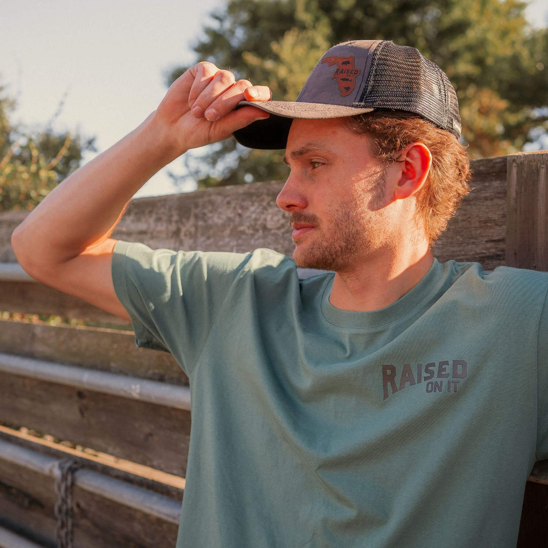 Florida Vintage Waterfowl Tee | Pine Green & Silver | Unisex Short-Sleeve Comfort Tee