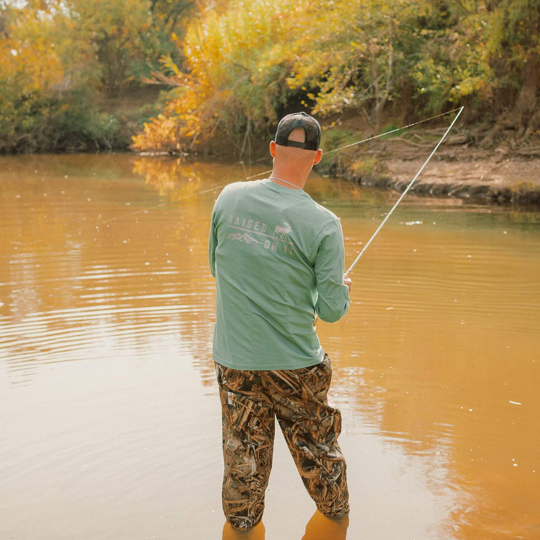 Vintage Outdoors | Pine Green | Unisex Long Sleeve Comfort Tee