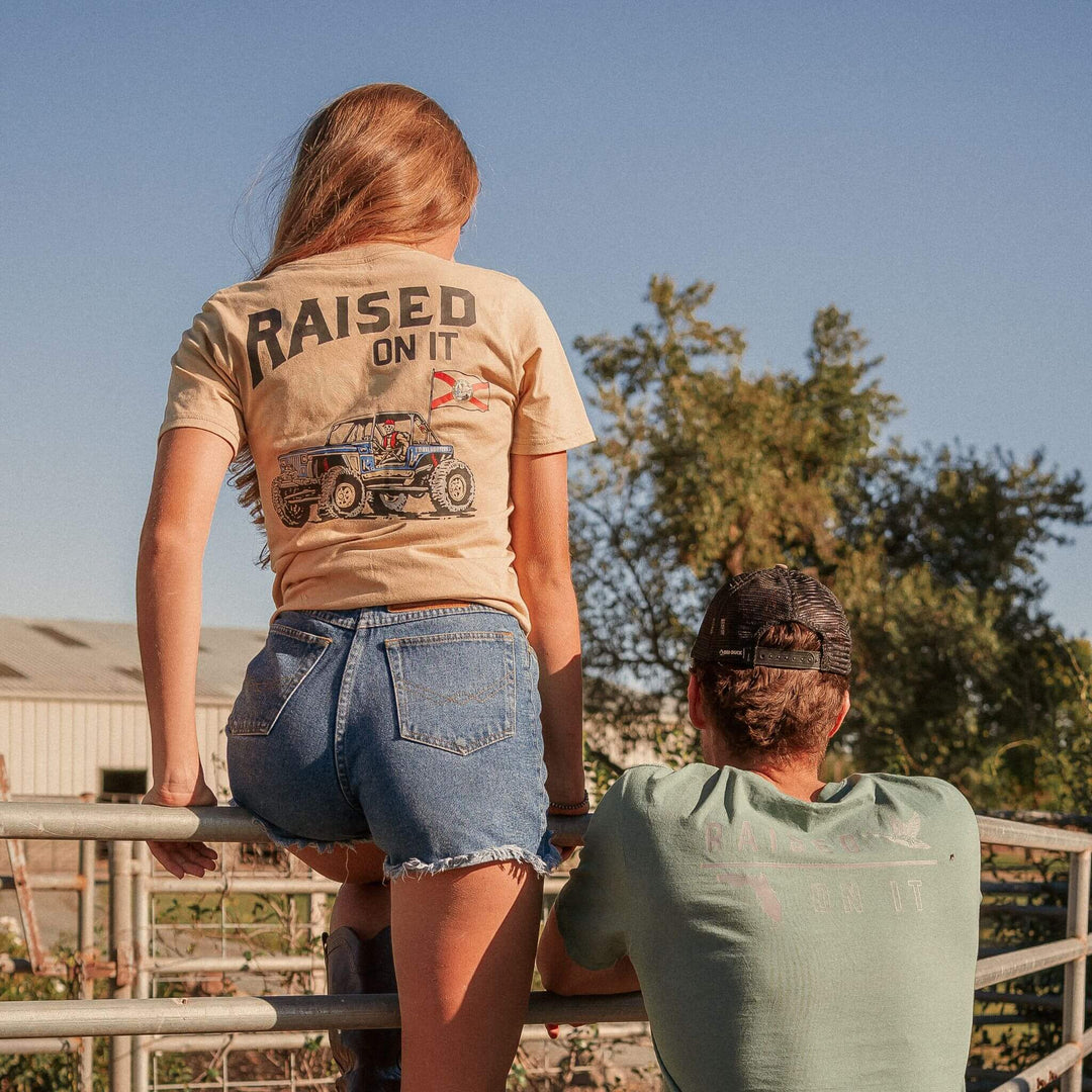 Florida Vintage Waterfowl Tee | Pine Green & Silver | Unisex Short-Sleeve Comfort Tee