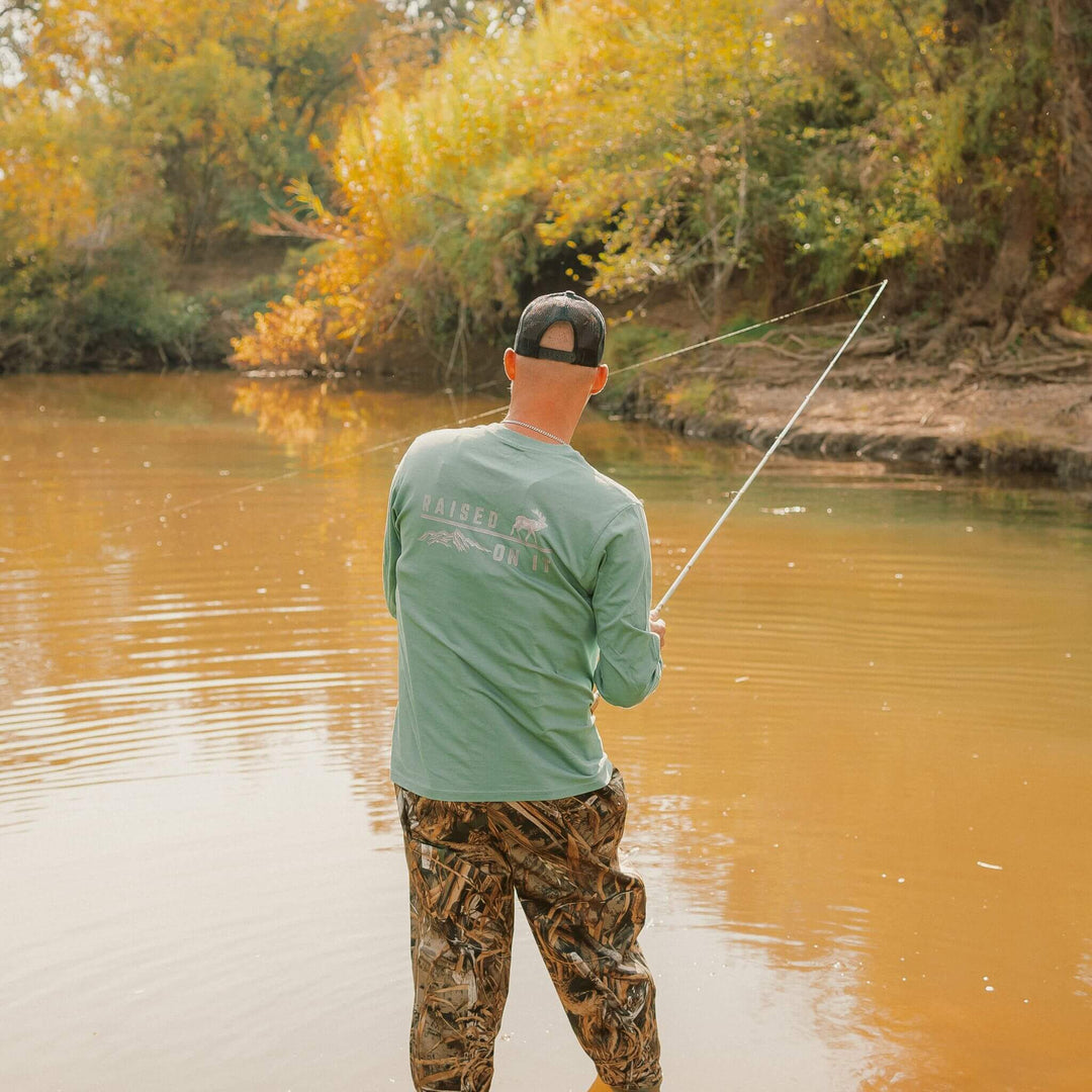 Vintage Outdoors | Pine Green | Unisex Long Sleeve Comfort Tee