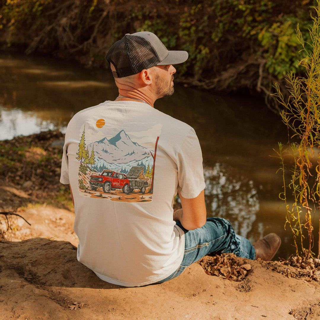 OffGrid Adventure | Steel Grey | Unisex Short-Sleeve Comfort Tee