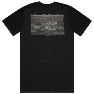 Heritage Florida Airboat Tee | Black | Unisex Short Sleeve Comfort Tee
