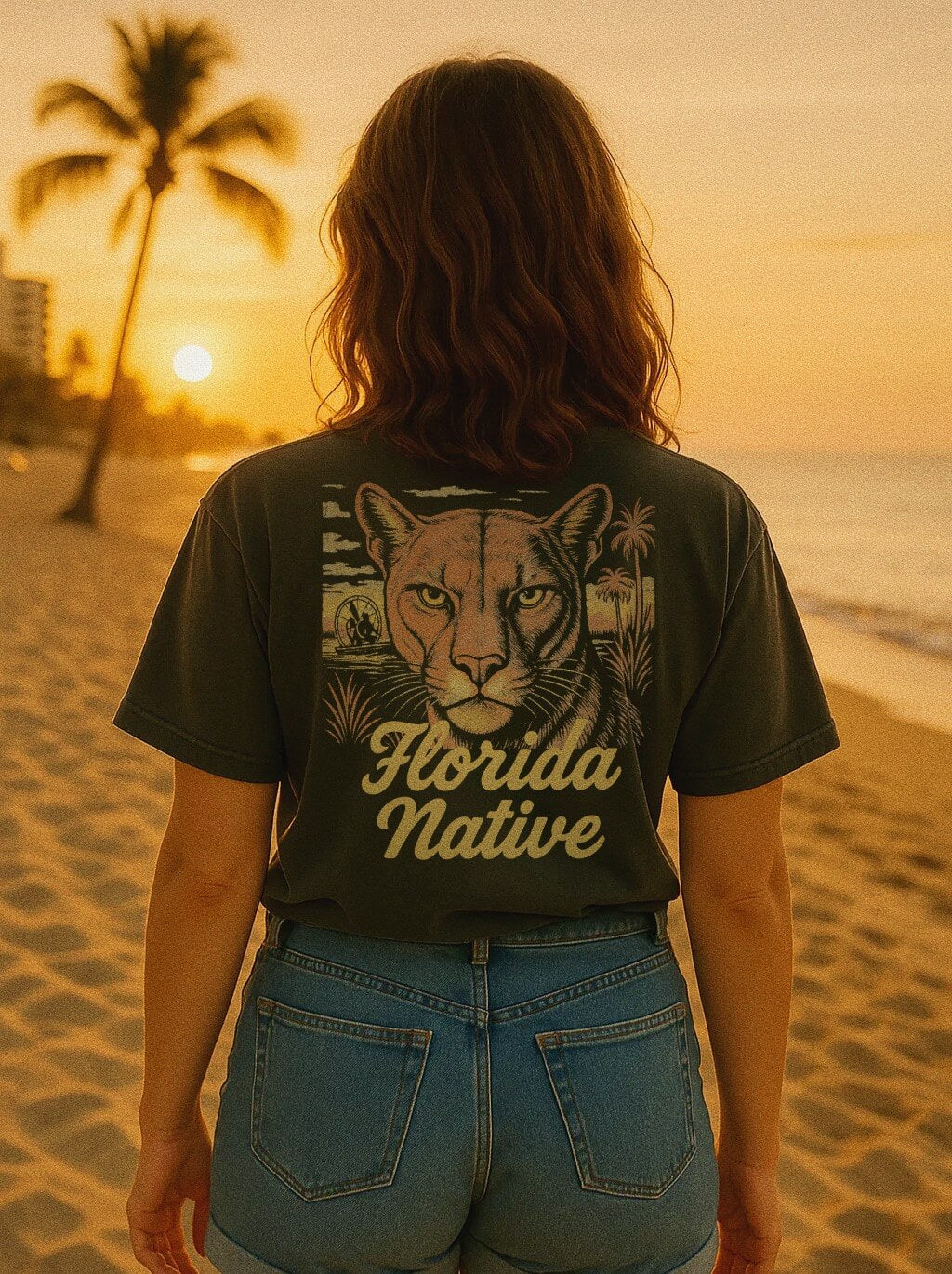 Florida Native | Panther Graphic | Heavyweight Premium Tee