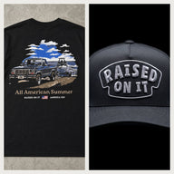 All-American Set: All American Summer tee back print and Blackout performance hat