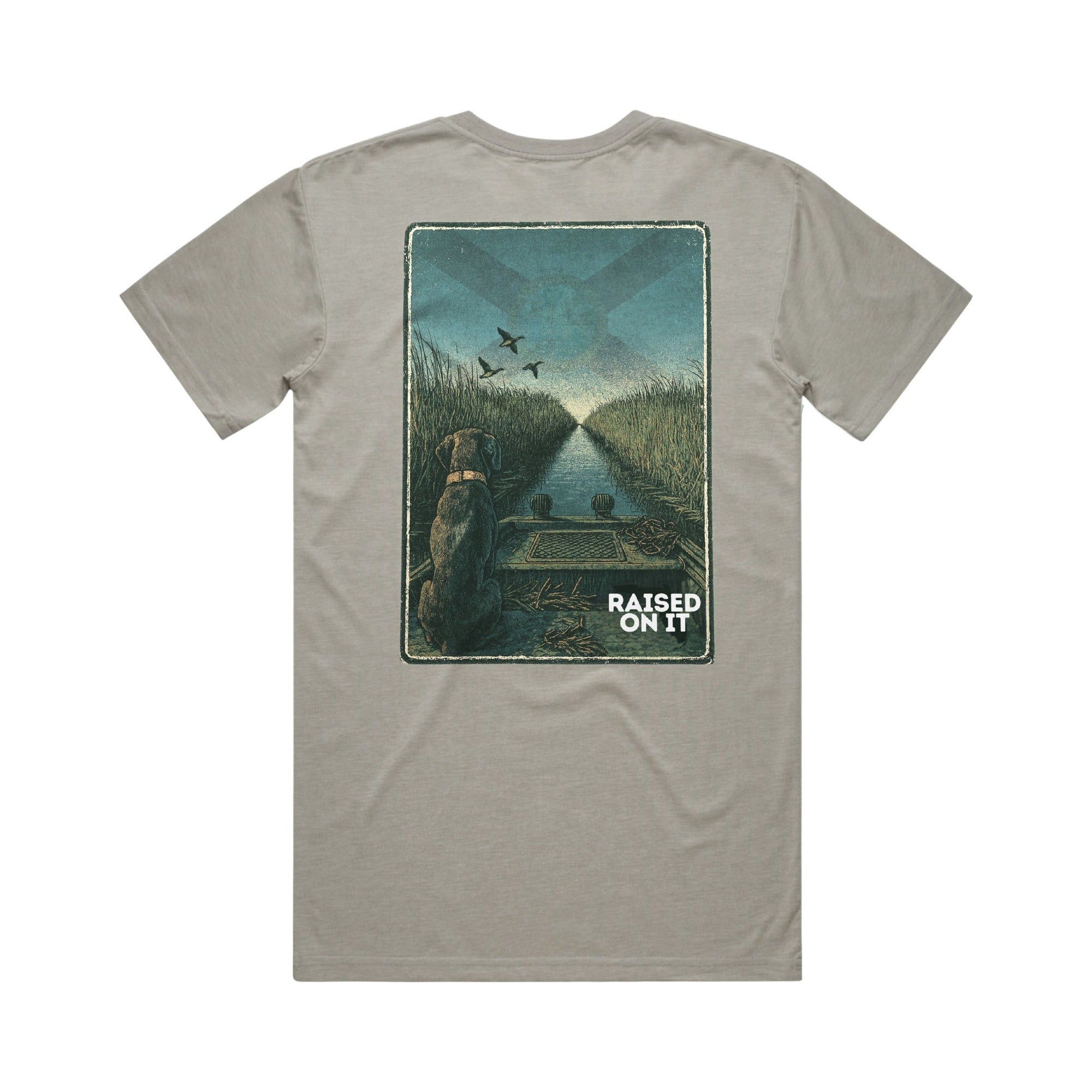 Florida Waterfowl | Mudboat Artwork | Light Grey Comfort Tee