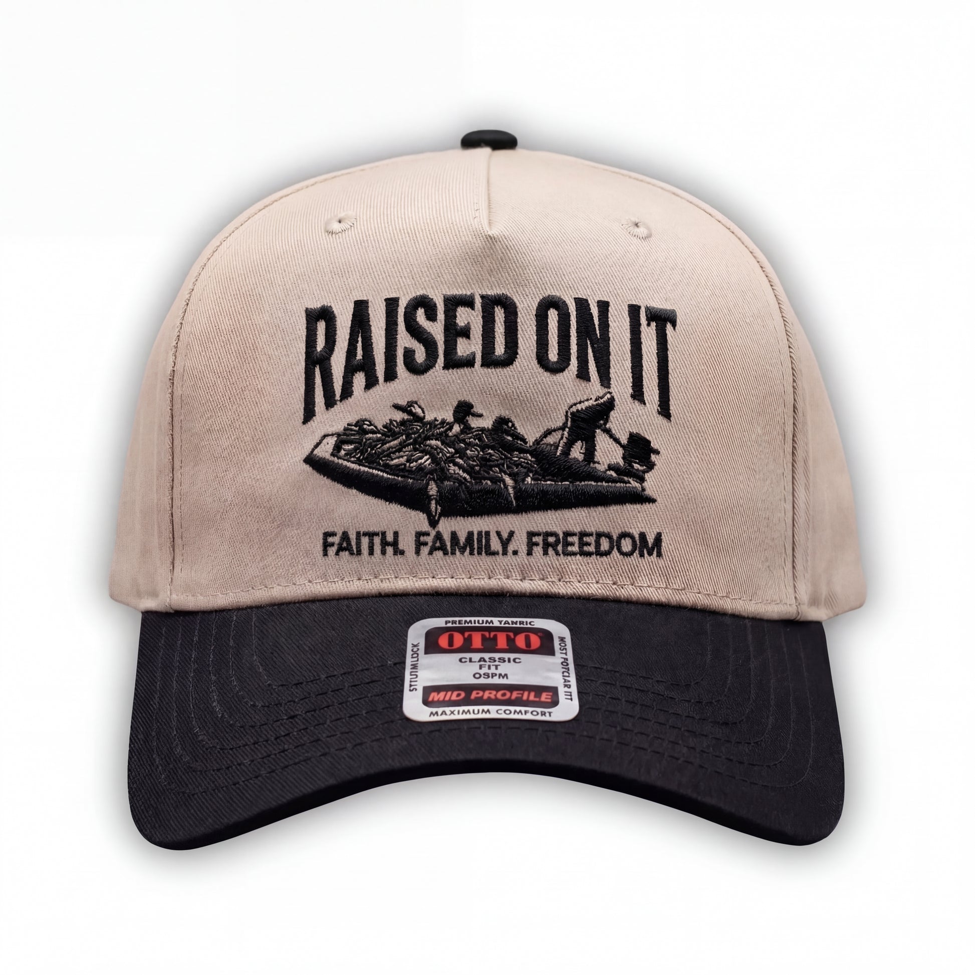 Outboard Legacy Hats | Faith. Family. Freedom. | Embroidered 5 Panel Hats