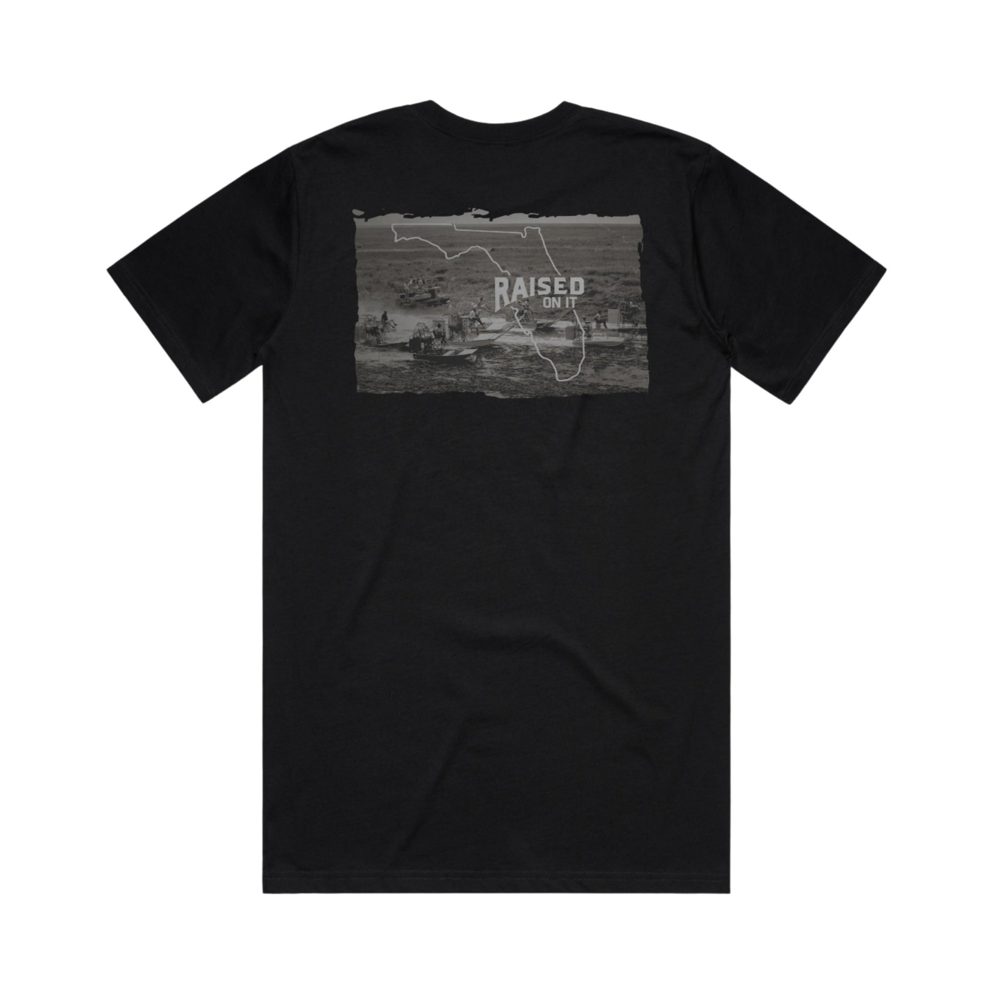 Heritage Florida Airboat Tee | Black | Unisex Short Sleeve Comfort Tee