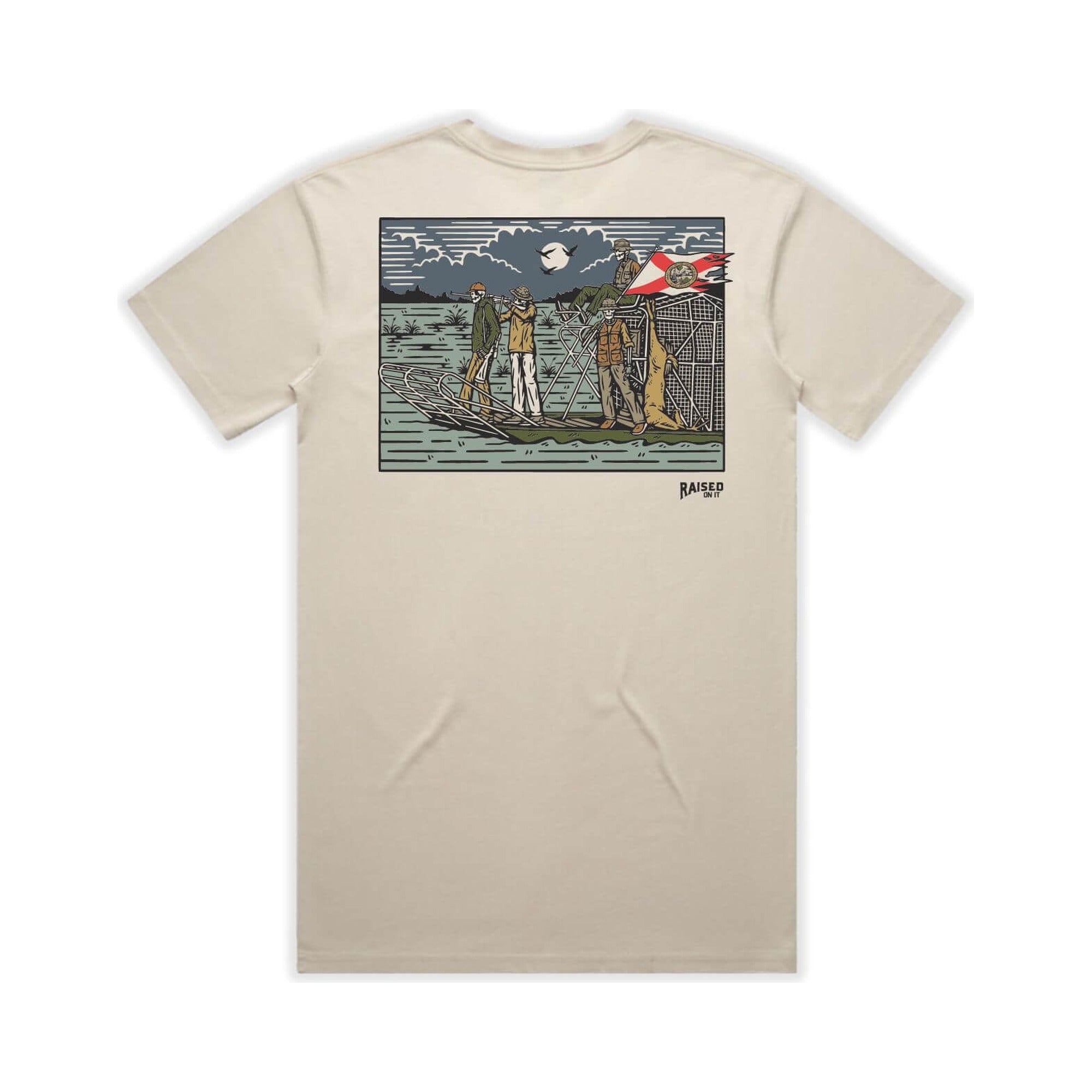 Florida Dyin' Breed Airboat | Sand | Unisex Short-Sleeve Comfort Tee