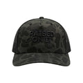 Raised On It Florida Logo embroidered trucker hat in Subdued Camo (black duck camo, black tonal stitch)