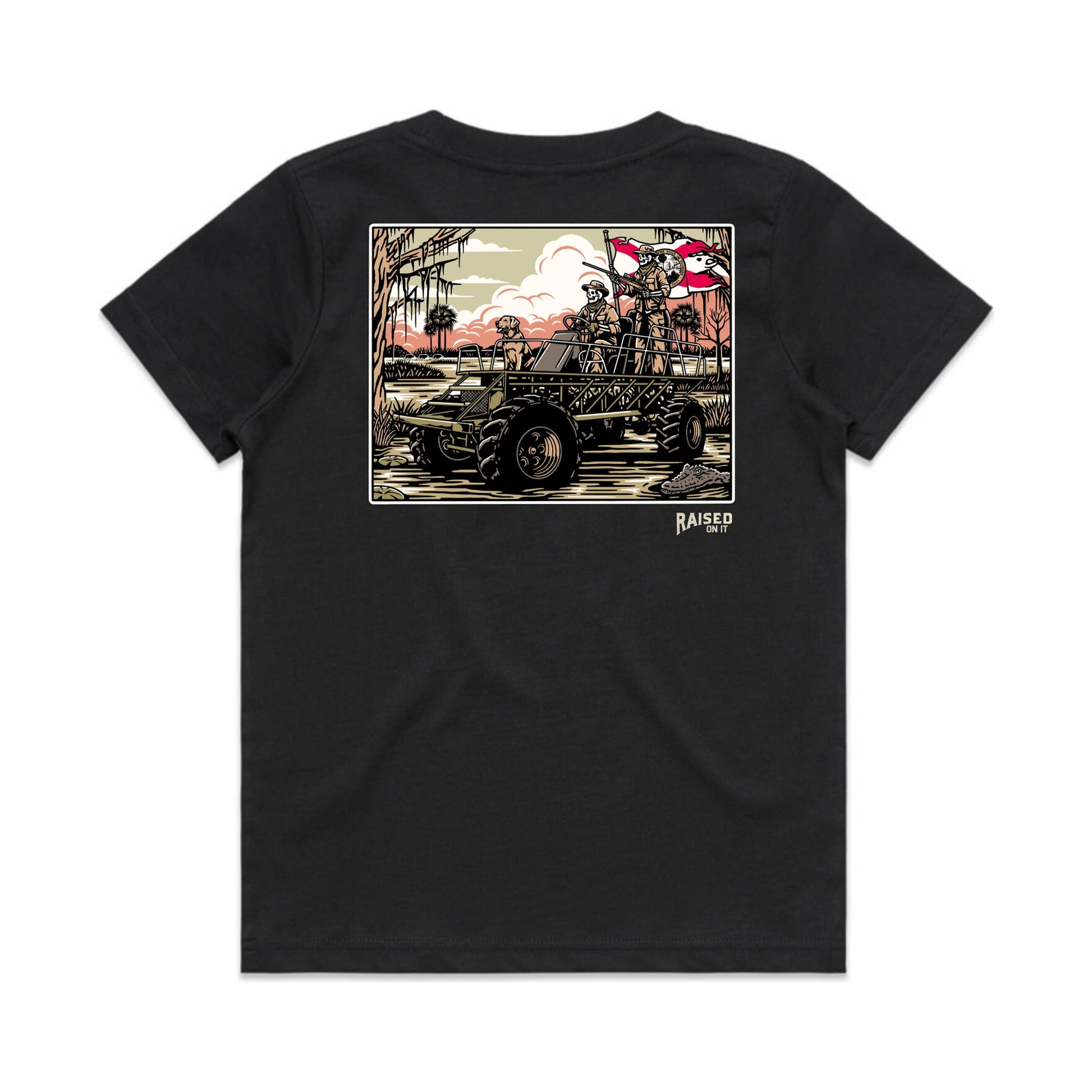 Youth & Toddler Swamp Buggy | Black | Youth Comfort Short Sleeve