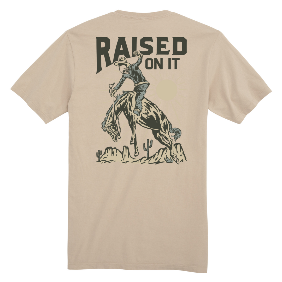 Rowdy Wrangler | Tan | Short-Sleeve Unisex Comfort Tee