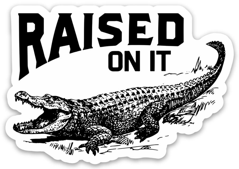 Raised On It Florida Gator | Vinyl Sticker | 3"