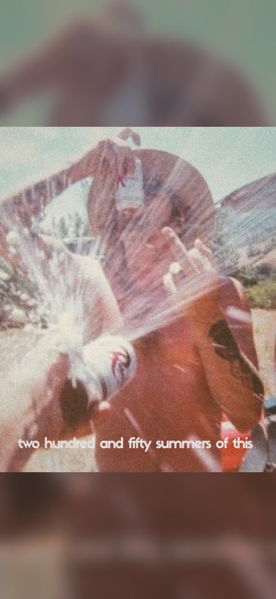 Free vintage Americana phone wallpaper — Summer double exposure